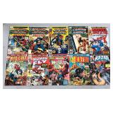 HTS257 - 10 BRONZE AGE MARVEL COMIC BOOKS CAPTAIN AMERICA KA-ZAR KID COLT AND MORE