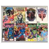 HTS260 - 8 BRONZE/MODERN AGE MARVEL COMIC BOOKS NEW MUTANTS DARKHAWK TARZAN