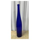 HTS418- Vintage Cobalt Blue Decorative Bottle