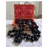 HTS428- (2) Kukui Leis With Woven Jewelry Box