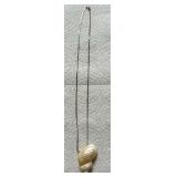 HTS429- Gold Tone Necklace With Shell Pendant