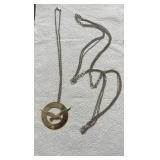 HTS434- Silver Tone Necklaces