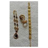 HTS437- Vintage NVC 8 Amethyst Ring & Bracelet With 10 Commandments Bracelet 