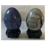 HTS461- Vintage Marble Eggs With Stand