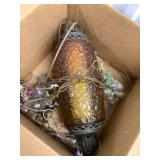 HTS465 Vintage Hanging Glass Light Fixture 