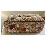 HTS473- Vintage Seashell Tissue Cover Box