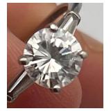 HTS502-1 Carat Diamond & Platinum Ring