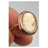HTS504-14k Cameo Ring