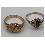 HTS508-Pair Of 10k Gold Rings