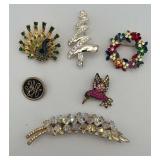 HTS518-Designer Brooch And Pin Lot