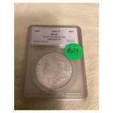 HTS284 1921 USA One Dollar Coin