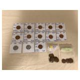 HTS292 Twenty-Six 1920-1958 US Pennies
