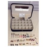 HTS477 Costume Jewelry Earrings & Jewelry Case