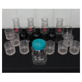 WHT064 - 21 PIECES OF COLLECTIBLE GLASSWARE STARKIST 7UP SKIPPY