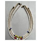 WHT078- Vintage Puka Shell and Paper Shell Necklaces 