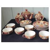 WHT089 - Japanese Moriage Tea Set
