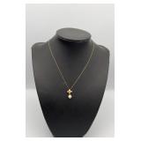 WHT101-14k Gold Pearl Necklace