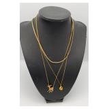 WHT103-3ea 12k Gold Filled Necklaces