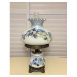 MCT020 Victorian Style Glass Hurricane Table Lamp