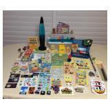 MCT036 Lava Lamp, Sponge Bob, Stickers, School Suppies, Containers & More!