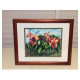 MCT061 Koa Framed Orchid Picture By Teri Inouye 
