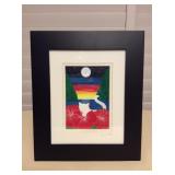 MCT065 Framed Virginia Bishop Picture Of A Sleeping Cat