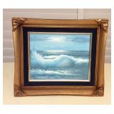 MCT071 Framed Original Seascape Painting 