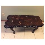 MCT084 Japanese Hand Painted Wooden Lacquered Coffee Tabl 