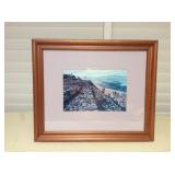 MCT098 Koa Framed Ancient Hawaiian Scenic Picture 