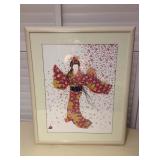 MCT100 Framed “Blossoms Of Spring” By Hisashi Otsuka Signed