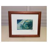 MCT101 Koa Framed Susan Benay Of Hawaii Wave Picture