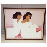 MCT133 Original Koa Framed Diana Hansen-Young Painting 