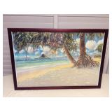 MCT134 Framed Mark N Brown Picture Of Chinaman’s Hat