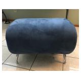 MCT140 Blue Suede Like Ottoman Bench