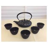 MCT143 Teavana Cast Iron Teapot & Teacups Set