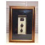 MCT157 Three Framed Vintage Brass Cow/Buffalo/Goat Bells