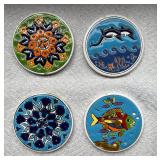 WWS035- Colorful Handmade Ceramic Coasters