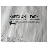 WWS047- (2) Kapiolani Park Design Blueprints 