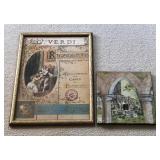 WWS075 - FRAMED VERDI RIGOLETTO PRINT AND STRETCHED CANVAS OIL
