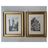 WWS081- (2) Framed Water Color Paintings