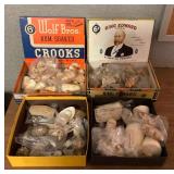 SJP023 Four Boxes Of Various Shells 