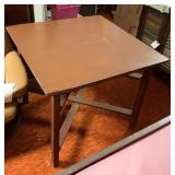 SJP056 Brown Wooden Square Table