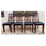 SJP116- (4) Wooden Dining Table Chairs