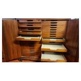 SJP157 - Rosewood Custom Built Display Cabinet #1