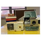SJP205- Vintage Argus Slide Projector, Radio & Cigar Boxes