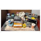 SJP240- Vintage Tackle Boxes With Fishing Accessories & Lures