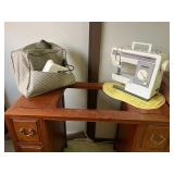 SJP535- Wooden Sewing Table & Sewing Machine