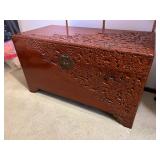 SJP554- Vintage Wooden Storage Chest