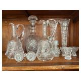 SJP570- Vintage Cut Glass Barware