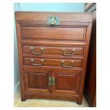 SJP597- Vintage Wooden Flatware Chest